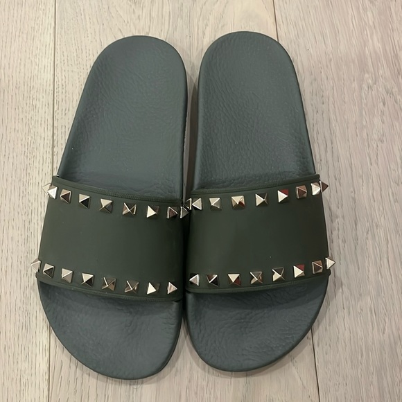 Valentino slippers army green - Picture 1 of 4
